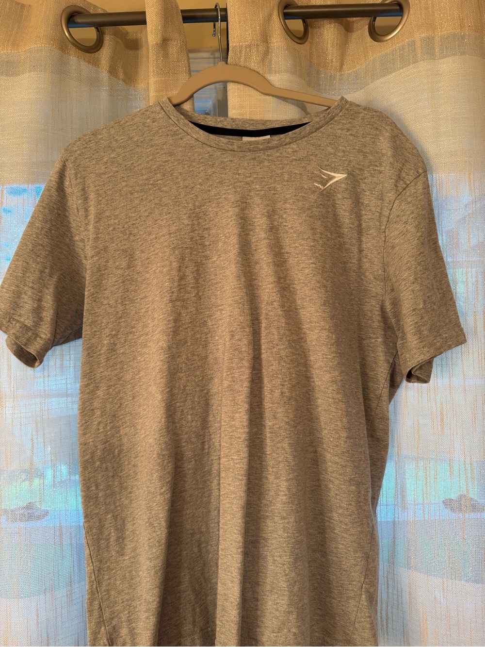 Gymshark Men's Heather Gray Short Sleeve Performance Tee